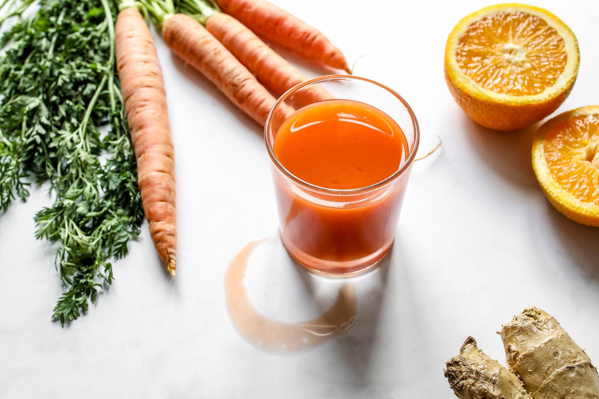 Fresh carrot and orange juice — The Crystal Juice Bar
