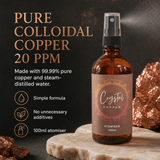 Colloidal Copper Atomiser Spray - 20ppm from Crystal Health & Beauty