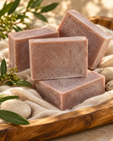 Four handmade fragrance-free colloidal copper soap bars