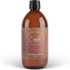 Crystal Health & Beauty Colloidal Copper amber glass bottle