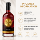 40 PPM colloidal gold 500ml bottle detail