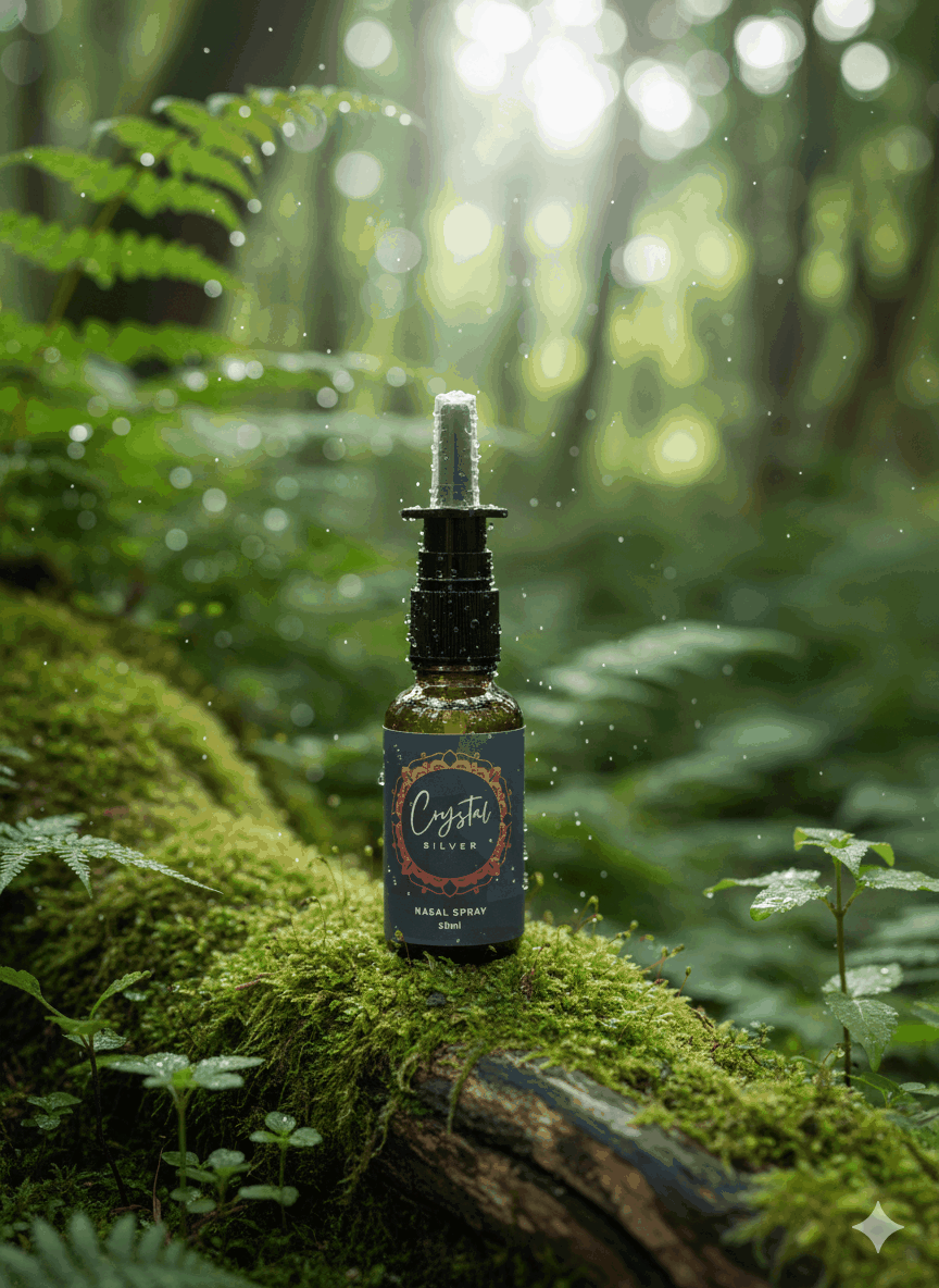 Colloidal Silver Nasal Spray from Crystal Health & Beauty