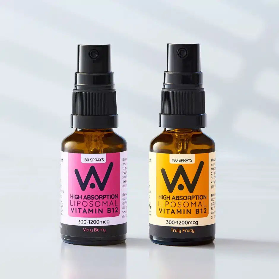 Vitamin B12 Liposomal Oral Spray - 300 to 1200mcg - Truly Fruity or Very Berry Flavour