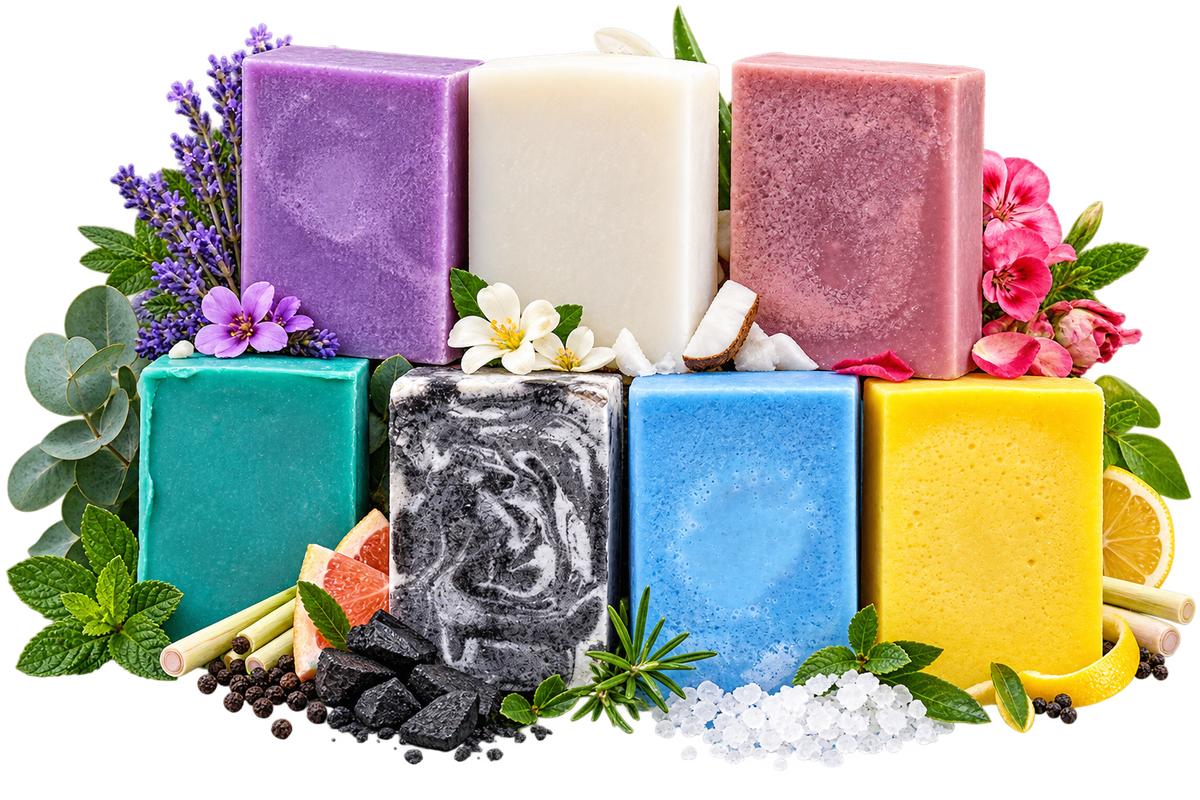 Crystal Health & Beauty handcrafted colloidal silver and copper soap collection – choose any three