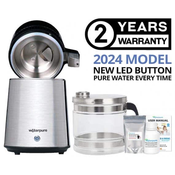 4 Litre Stainless Steel Water Distiller with Glass Jug