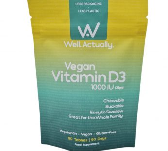 Vegan Vitamin D3 1000IU’s | Chewable | Easy to Swallow