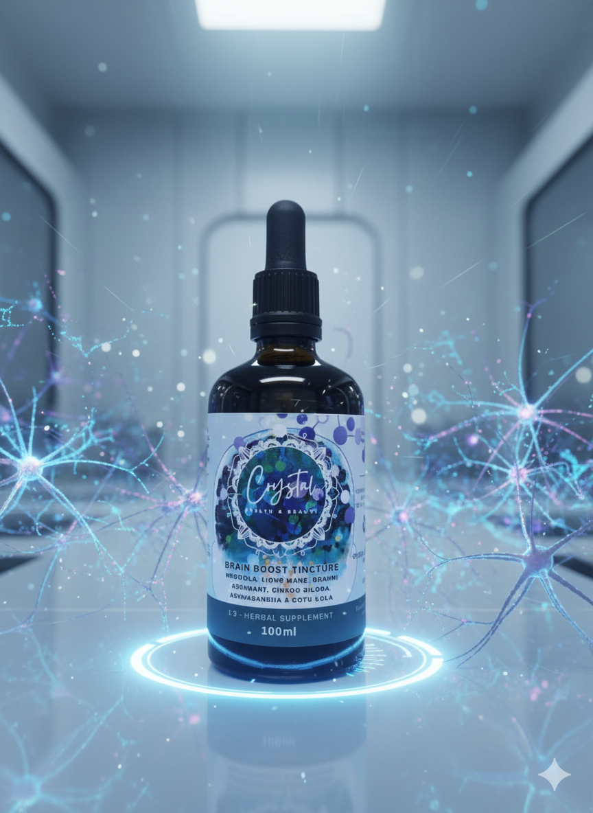Brain Boost Tincture: Enhance Memory & Focus Naturally from Crystal Health & Beauty
