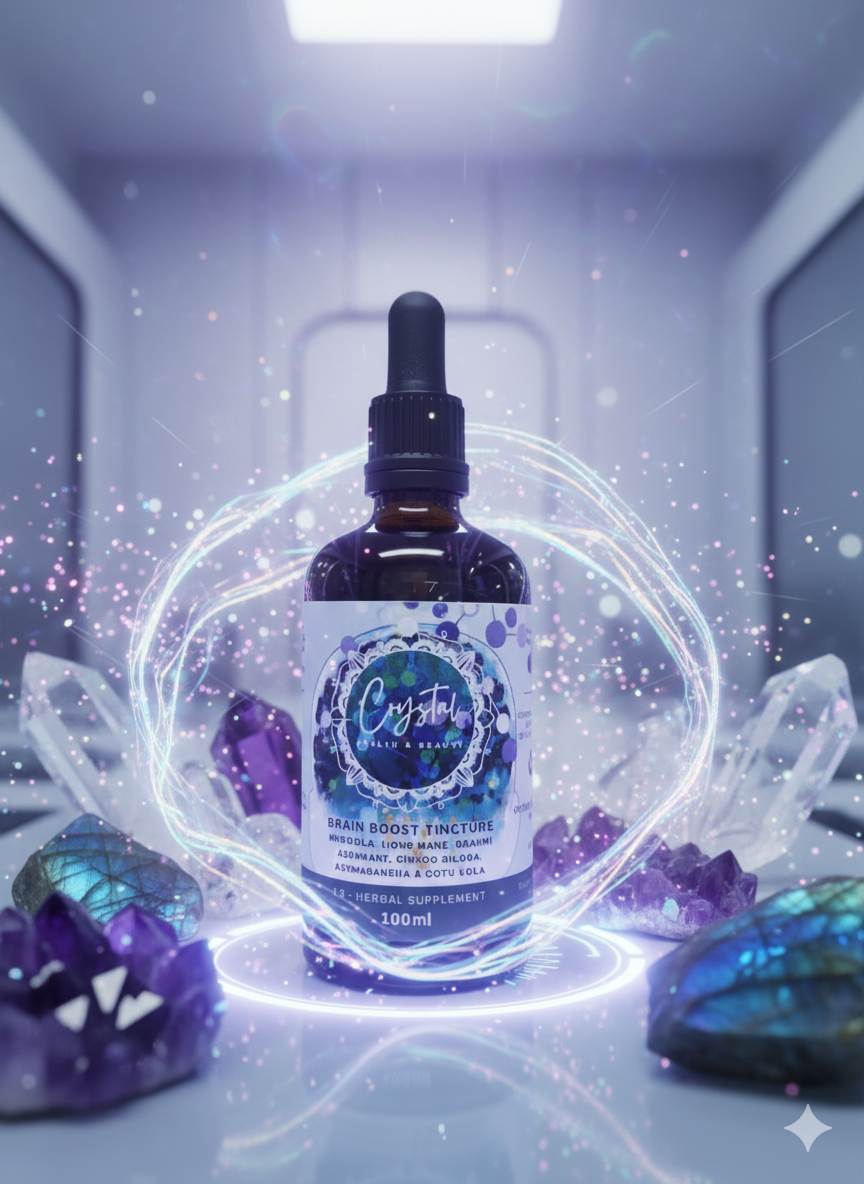 Brain Boost Tincture: Enhance Memory & Focus Naturally from Crystal Health & Beauty