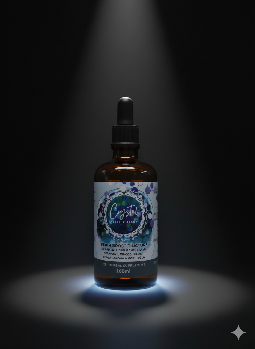 Brain Boost Tincture: Enhance Memory & Focus Naturally from Crystal Health & Beauty