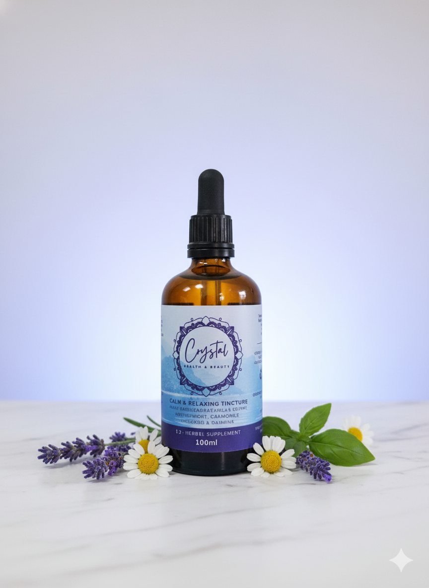 Calming Herbal Tincture: Natural Stress Relief with Relaxing Botanicals