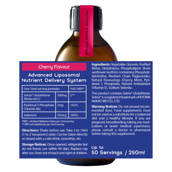 Liposomal Liquid Reduced L-Glutathione & Selenium: High Strength - Image 2