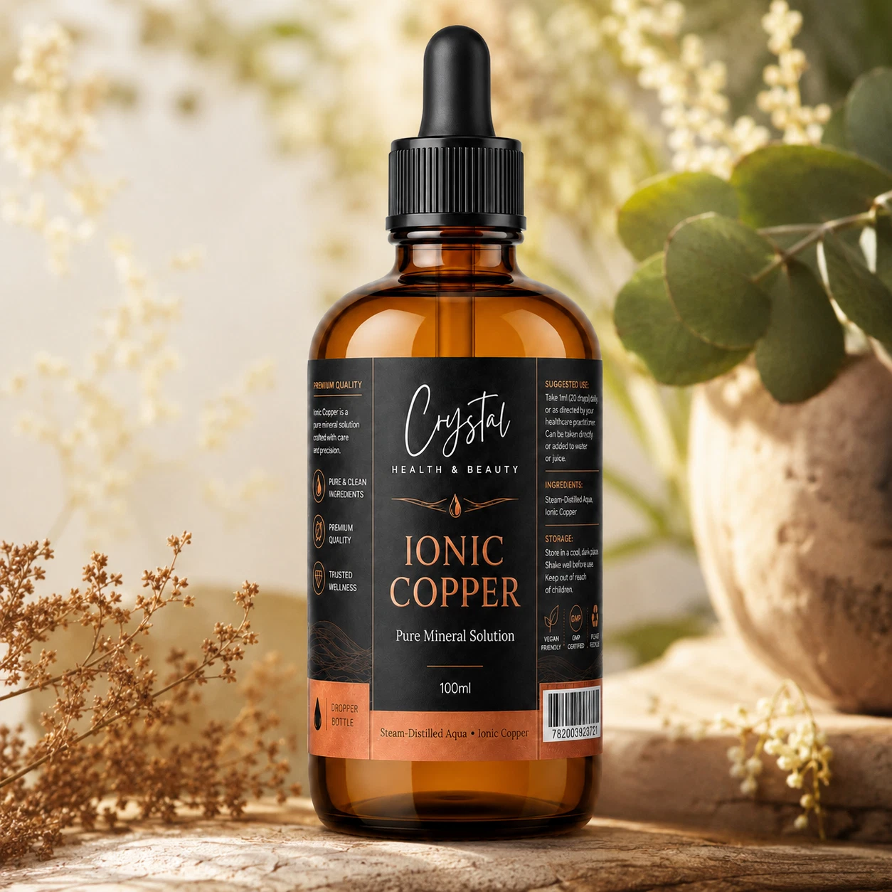 Ionic Copper – 100ml Liquid Supplement | Bioavailable Trace Mineral - Image 4