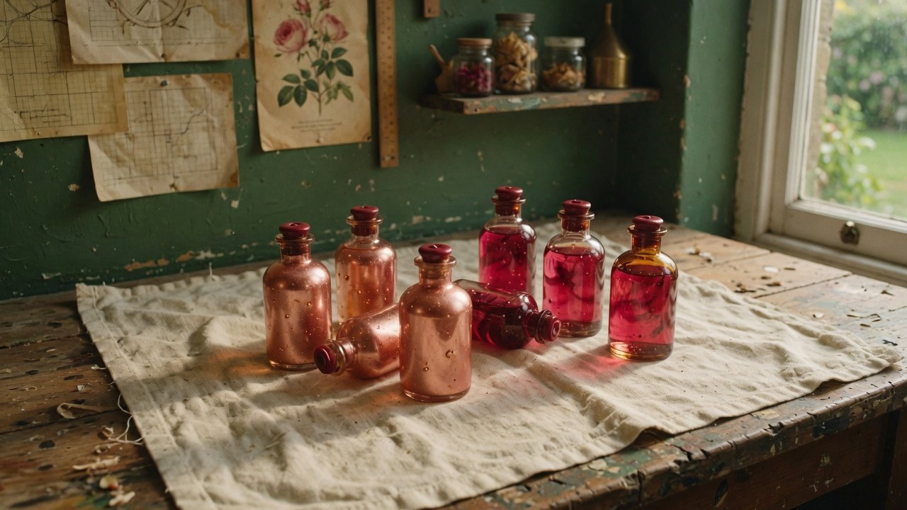 Crystal colloidal gold bottles
